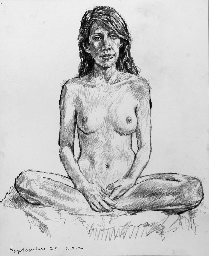 Life drawing by Jeff Whipple 2012